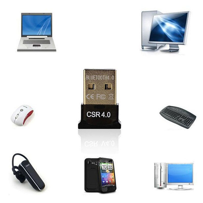 E5 Mini Bluetooth Usb V4.0 Dongle Dual Mode Wireless Adapter Voor Laptop Pc
