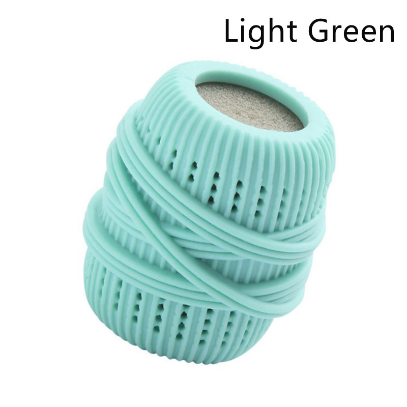 Silicone Wasserij Bal Anti-Kronkelende Huishoudelijke Wasmachine Wassen Bal Tpe Kleding Zorg Wassen Schoonmaken Bal: Light Green