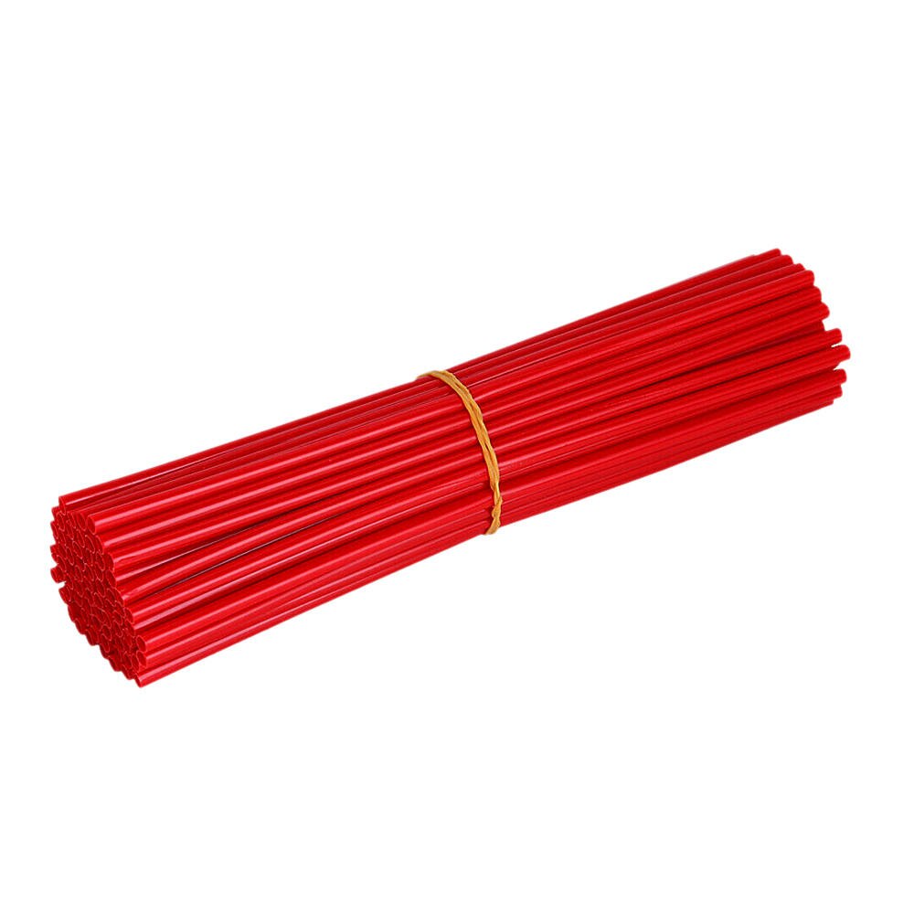 72Stck Universal- Farbe Speichen Hülse Speichen Reifen Draht Hülse 24CM Farbe Kunststoff Hülse