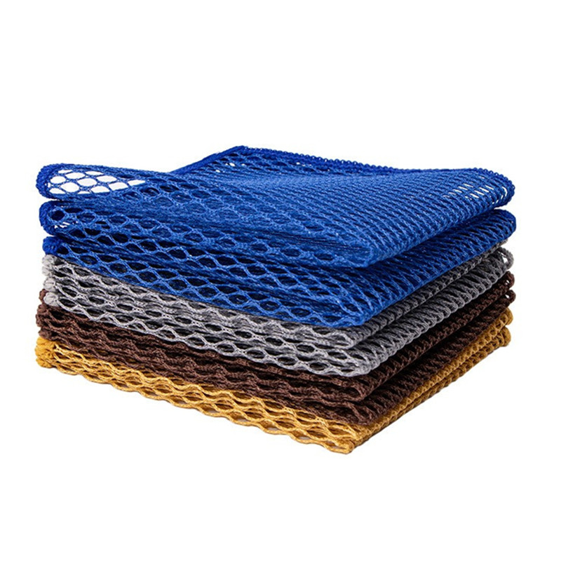 1Pc 30x30cm Microfiber Mesh Wire Dishwashing Cloth Kitchen Degreasing Brush Bowl Scouring Pads Cleaning Tools