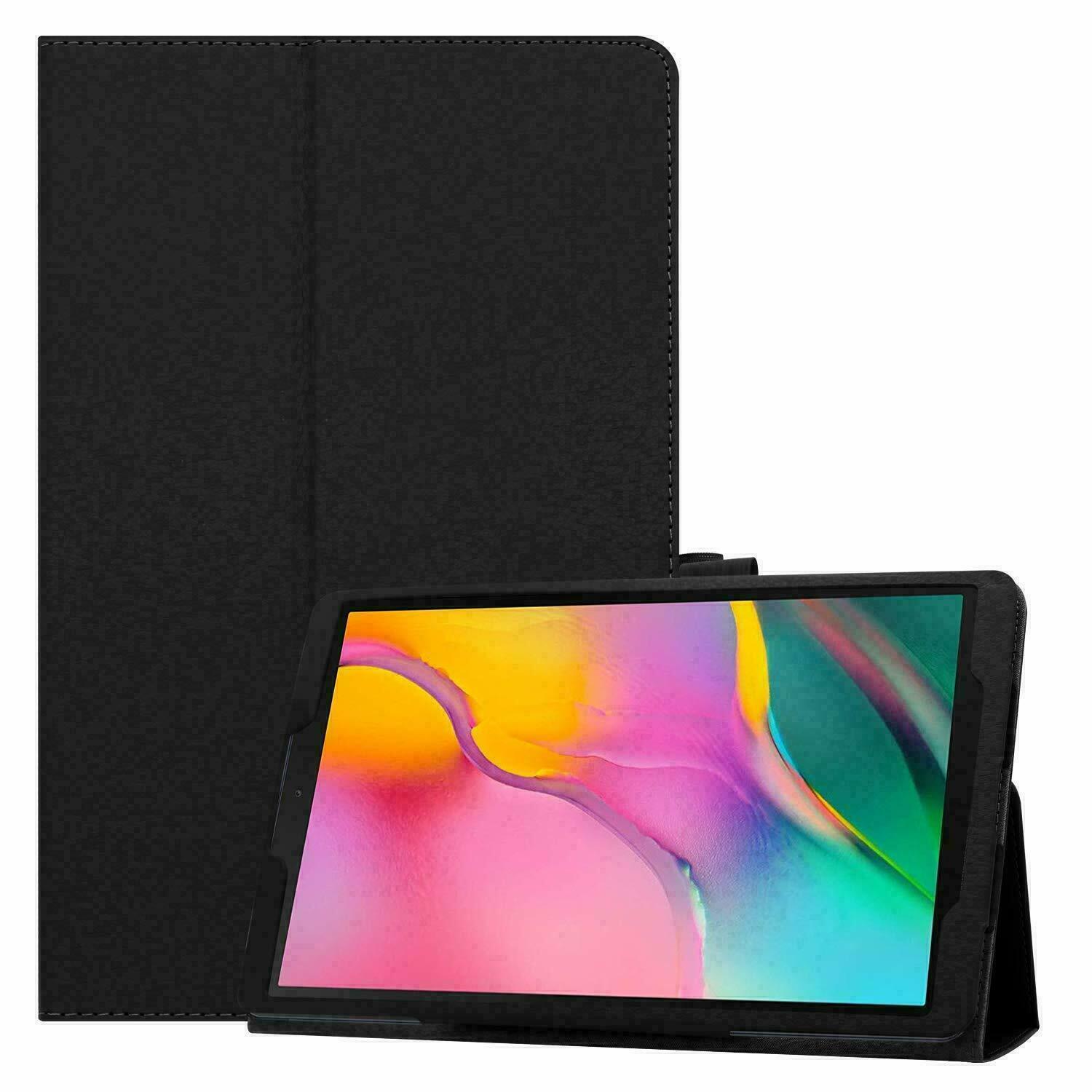 Do tabletu Samsung Galaxy Tab A7 2020 etui do Galaxy Tab A7 SM-T500 SM-T505 SM-T507 Funda pokrywy skrzynka Conque Capa + Film + długopis: Black