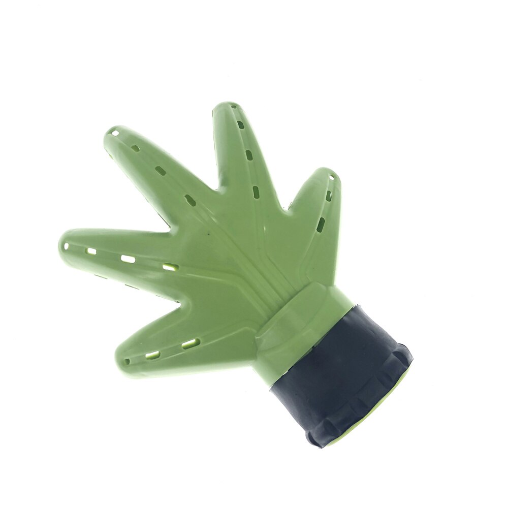 Difusor de pelo de plástico en forma de mano, accesorios de secador de estilismo para peluquería , pelo rizado, pelo esponjoso: Green