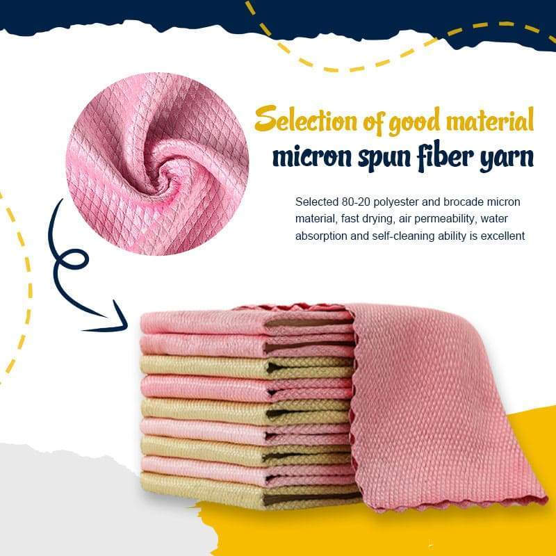 Universal Cleaning Cloths Fish Scale Cloth Rag Super Absorbent Scouring Pad Kitchen Washing Cleaning Wipes Home Cleaning Towel