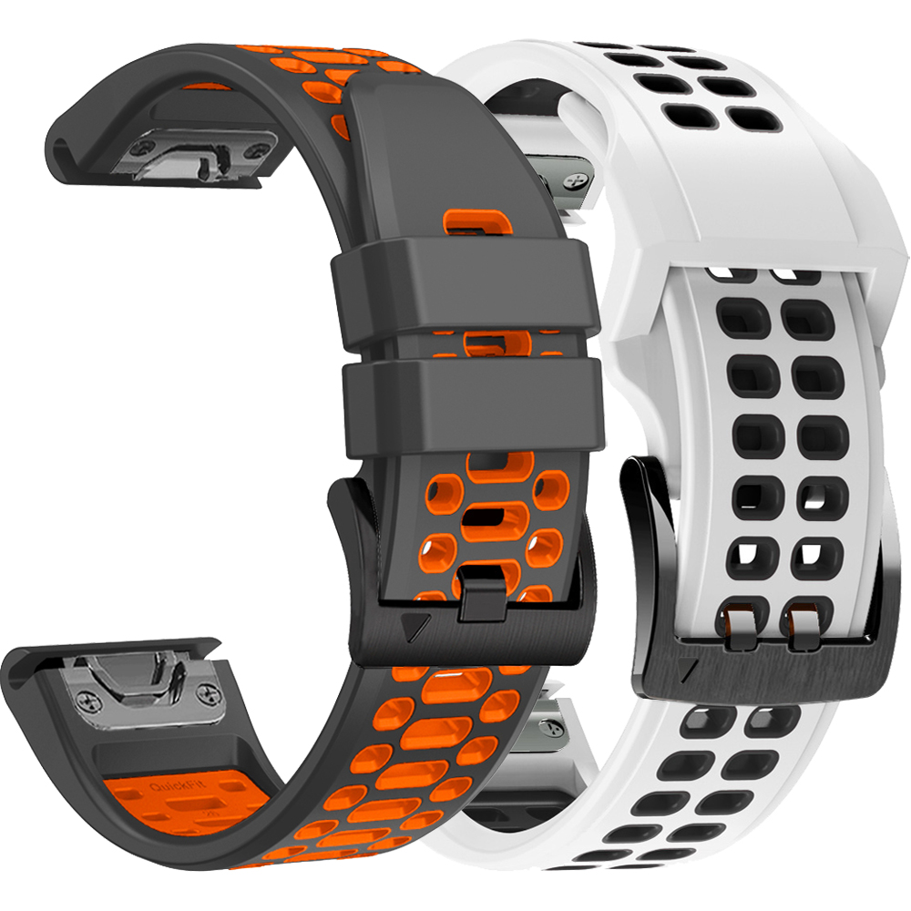 22 26Mm Siliconen Horlogeband Voor Garmin Fenix 7/7pro/7x/6x/6 Pro/5x/5 Plus/Epix/Voorloper Polsbandje Vervangbare Armband