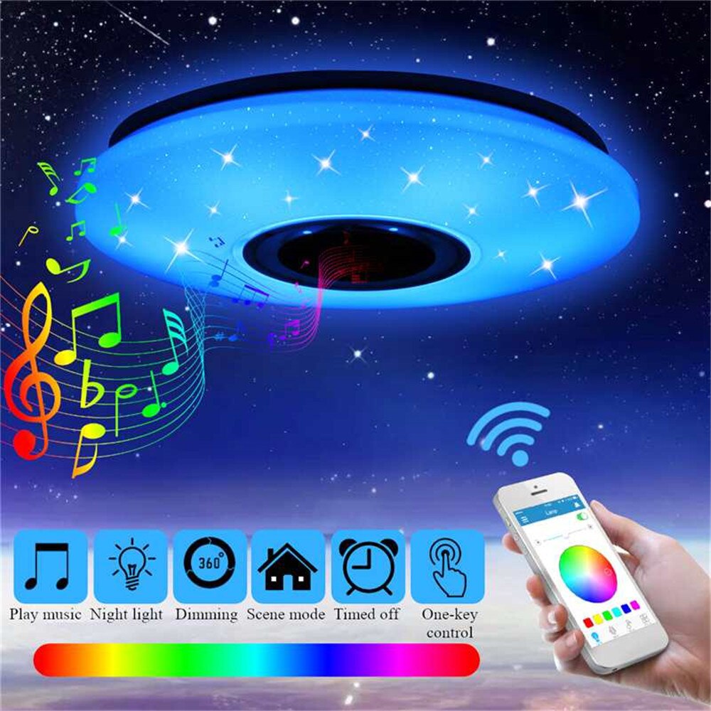 Smart led ceiling Light RGB Dimmable 36W 60W APP control Bluetooth and Music Modern LED Ceiling Light