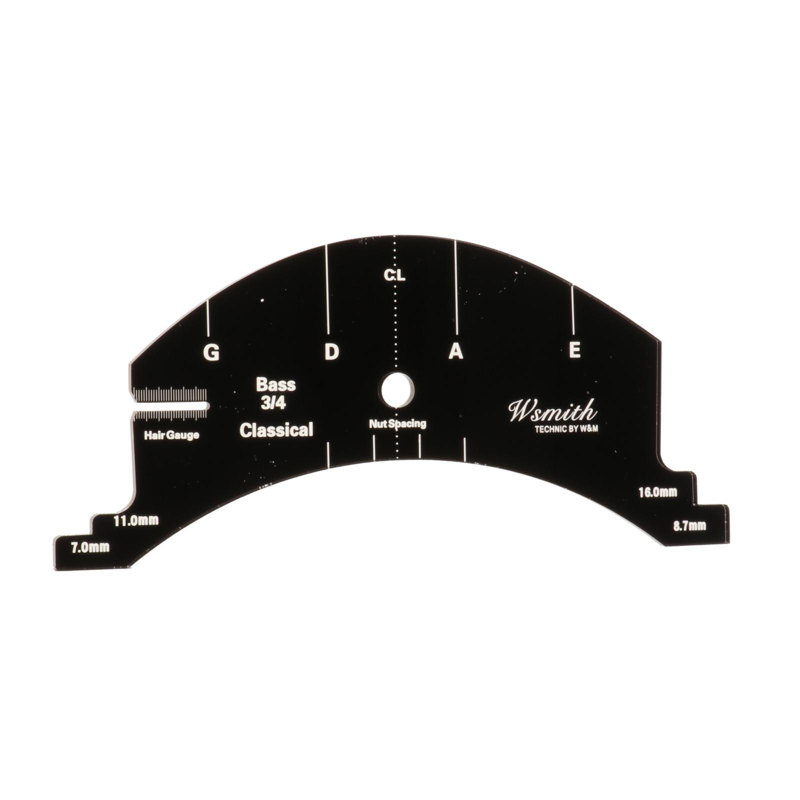 1/2 3/4 4/4 Viool Cello Altviool Bridge Template Multifunctionele Mold Template Reparatie Tool Voor Cello Viool Contrabas: 3-4 Double Bass