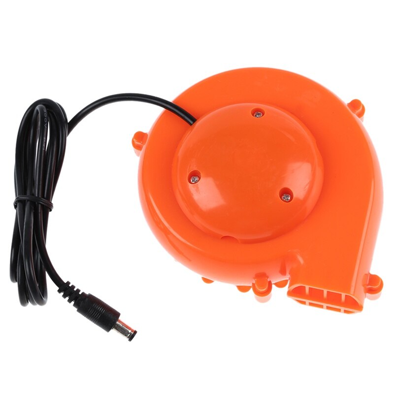 Ventilador Mini para disfraz inflable de cabeza de mascota 6V alimentado por 4xAA batería seca naranja