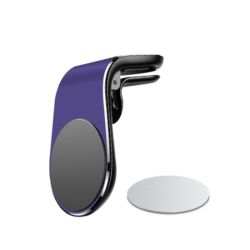 Metall Magnetical Auto Telefon Halter Mini Air Vent Clip Montieren Magnet Mobilen Ständer Für iPhone XS Max für Xiaomi Smartphones in Auto: purple