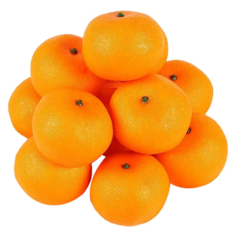 Simulatie Geel Oranje Schuim Deeltjes Groen Oranje Nep Fruit Oranje Model Fotografie Vroeg Onderwijs Rekwisieten