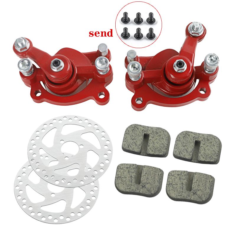 Accesorios de disco de freno para motocicleta, pinza de freno mecánica pequeña de cuatro ruedas de dos tiempos para Mini Scooter todoterreno de 49CC: Beige