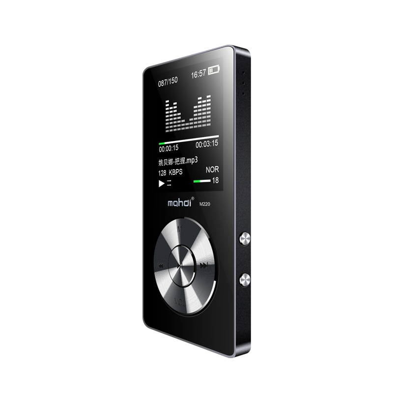 MAHDI HIFI Lossless MP3 Player 1.8inch TFT Screen Music Player Built-in Speaker 8G with FM Video E-book Recorder Clock Function