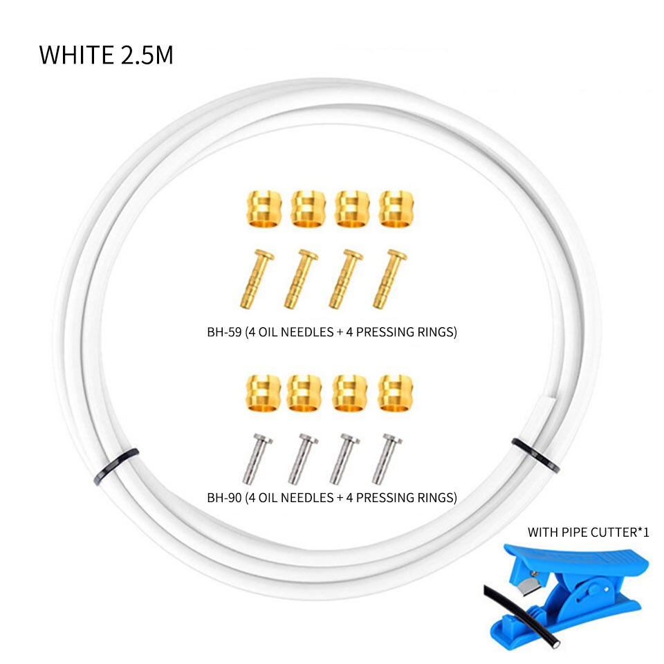 1 Set 2.5Mx5MM Mountain Bike Brake Hose Cable Kit Brake Hose Pipe Shell Hydraulic Disc Brake Hose Hose With Bicycle Hose Cutter