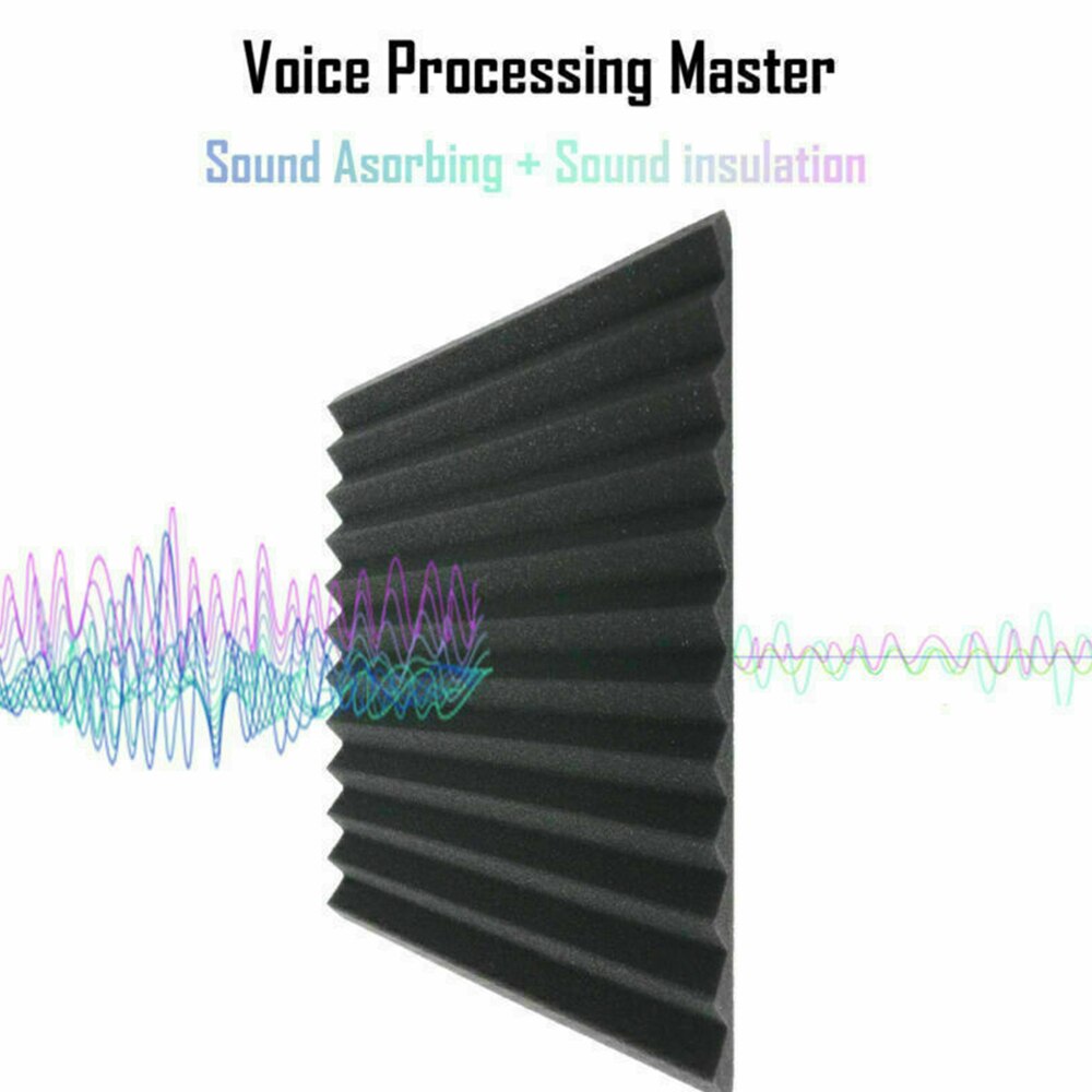 12Pcs Akoestische Wandpanelen Geluidsisolatie Foam Pads Studio Geluidsisolatie Isolatie Akoestische Muur Schuim Padding Studio Foa