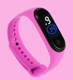 Top sport vandtæt herreur led digital ur kvinder børn fitness armbåndsur touch screen silikone rem ur til børn: M4-1