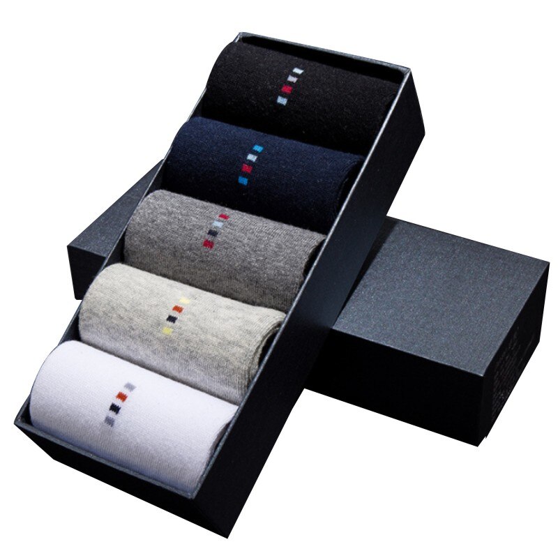 Chaussettes géométriques pour hommes, petites entreprises, pour travail OL, , offre spéciale, en coton, de bonne , 10 pièces =(5 paires), , décontracté: D-5 COLOR