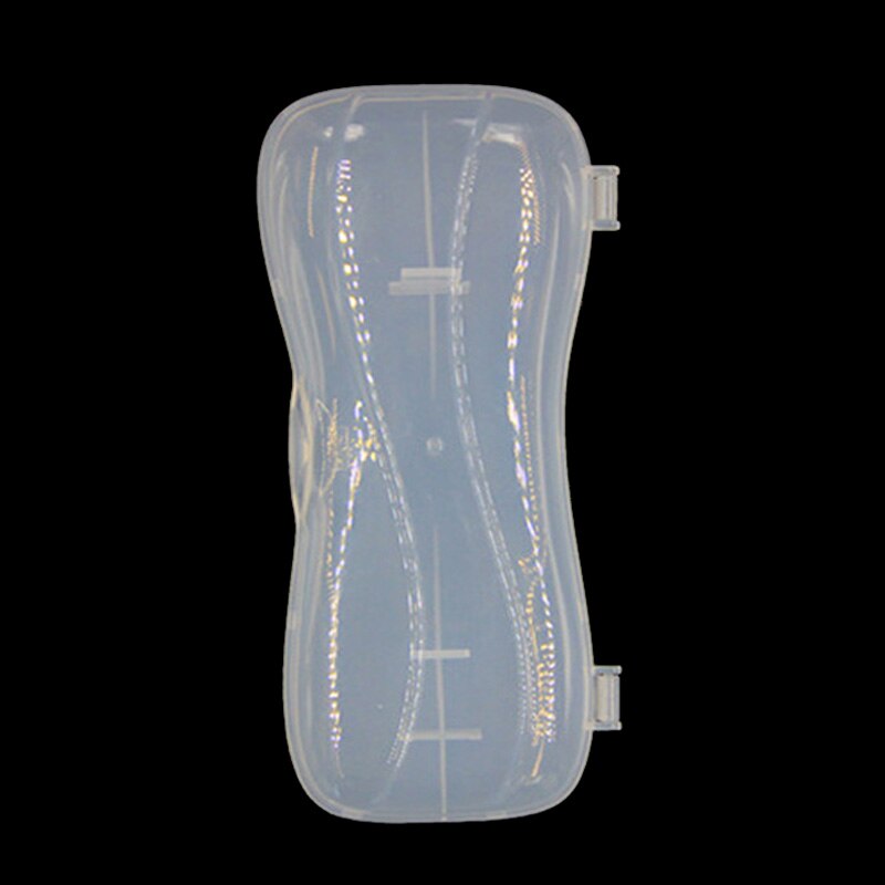 Soft Head Spoon Storage Box Safe Baby Accessories Transparent Food Grade PP Tableware Box Baby Supplies Child Feeding Spoon Box: transparent double