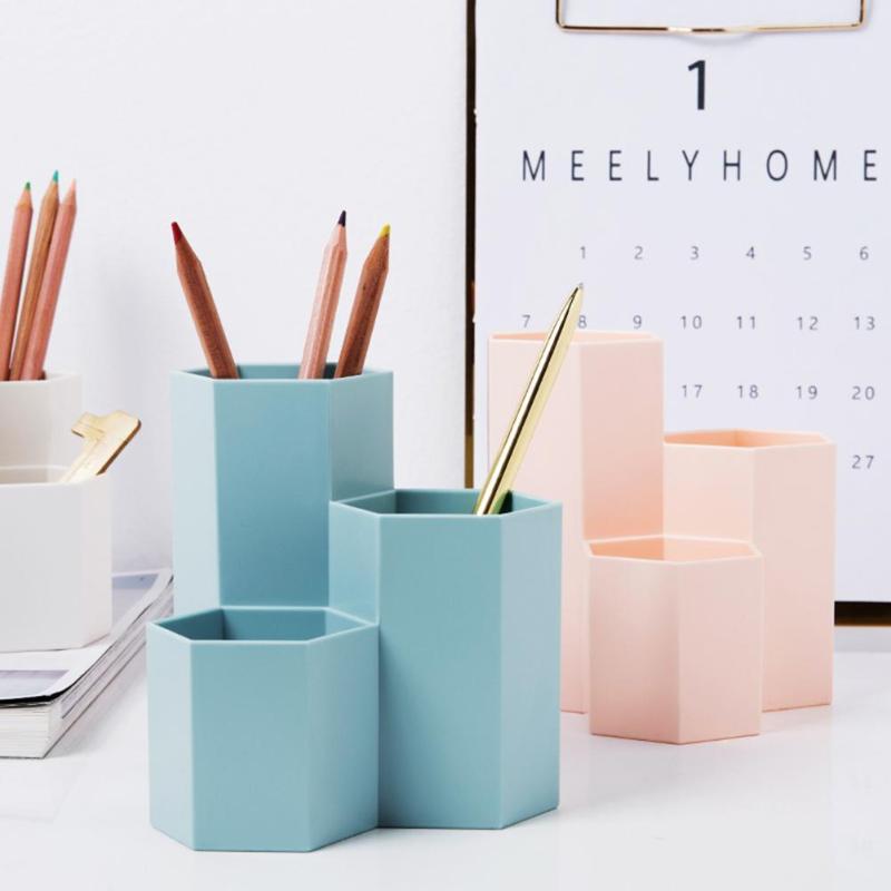 Caja de almacenamiento para brochas de maquillaje, organizador de mesa, soporte para cosmética de uñas pulidas, herramientas de maquillaje, soporte para bolígrafos