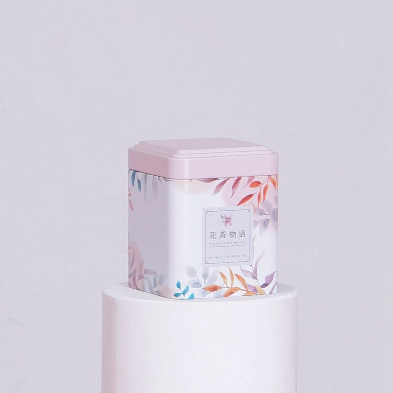 Universal Small Tea Caddy Tin Can Candy Scented Tea Caddy Tinplate Tea Packaging Box Portable Tea Caddy