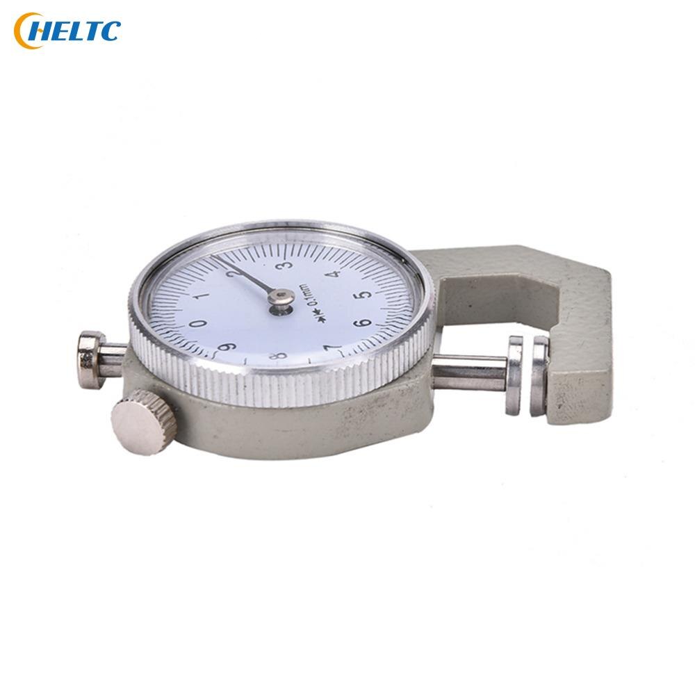 1Pcs Metal Diktemeter 0-10Mm Dial Diktemeter Leer Papier Dikte Meter Tester Voor Lederen Flim papier