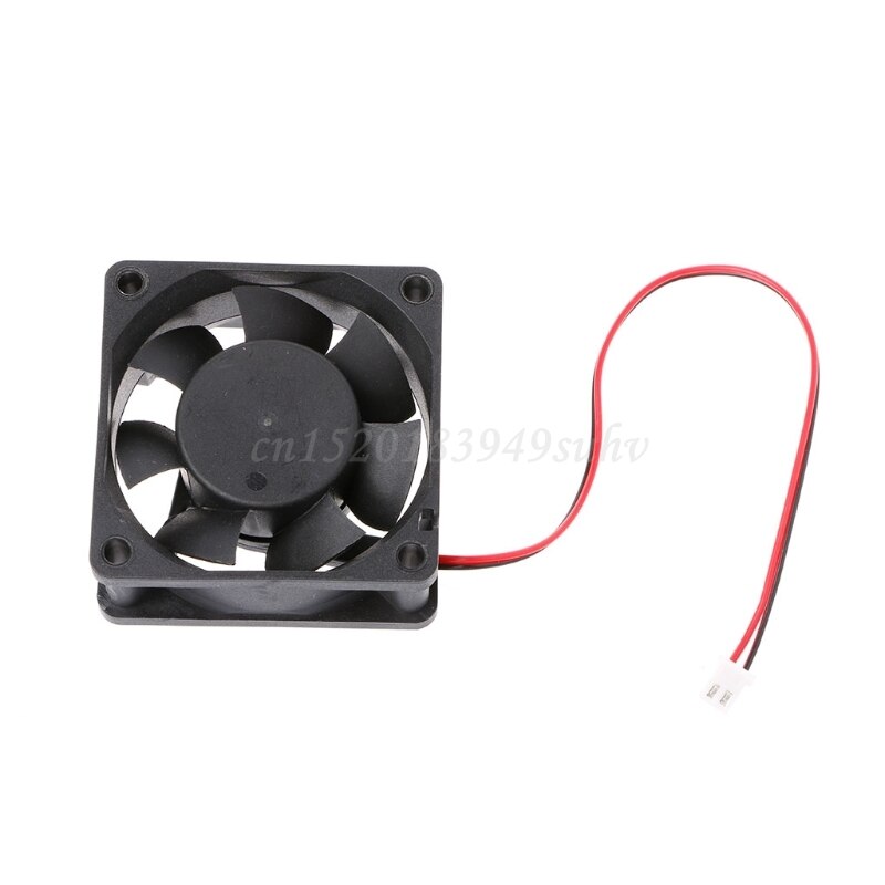 Ventilador de refrigeración para PC sin escobillas, Enfriador de 2 pines, 60mm × 60mm × 25mm, cc 12V 24V, 6025