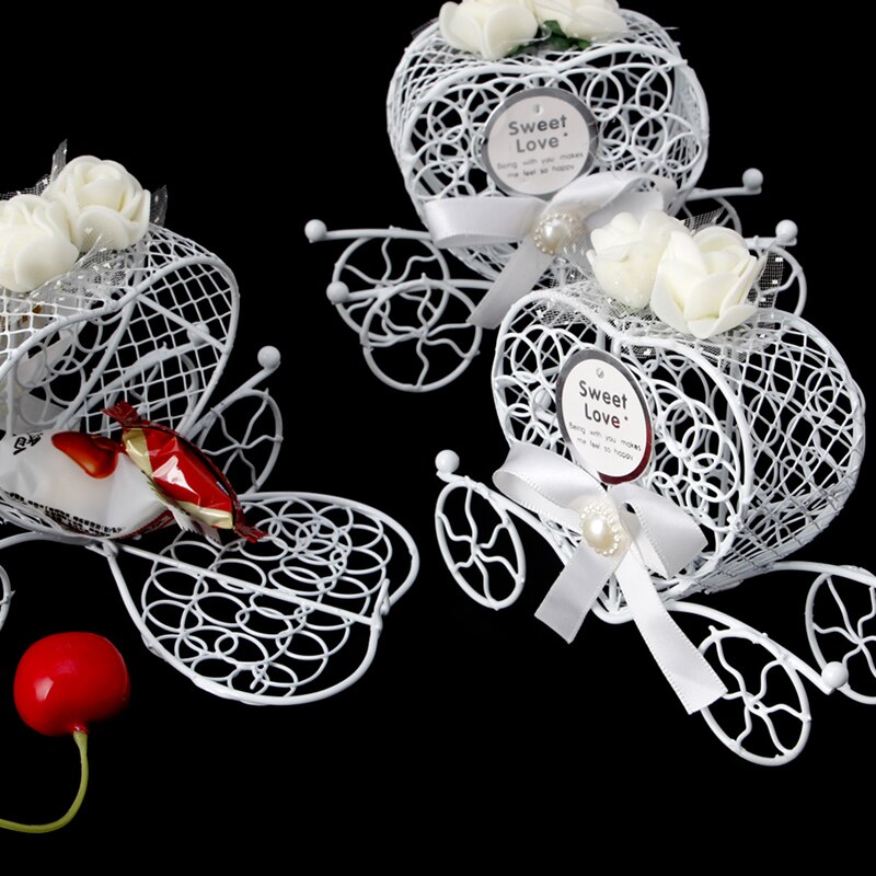 5Pcs Cinderella Carriage Candy Chocolate Boxes Birthday Wedding Party Favour