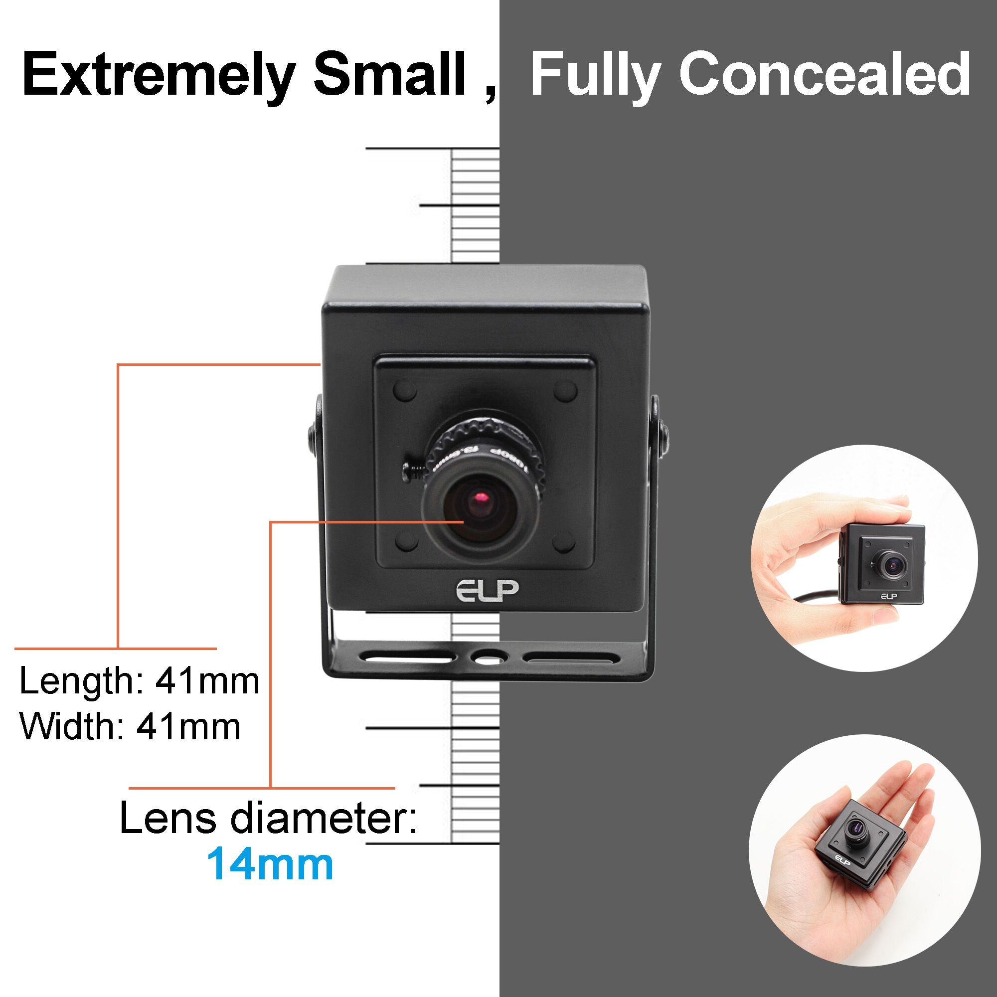 Mini housing for ELP USB Camera Module (Case only, without lens and cable)