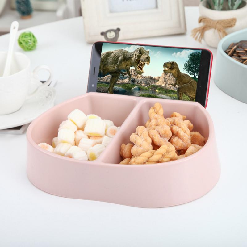 Forme créative bol bonbons collations noix Fruits secs boîte de rangement assiettes en plastique plats bol petit déjeuner plateau maison cuisine boîte à bonbons