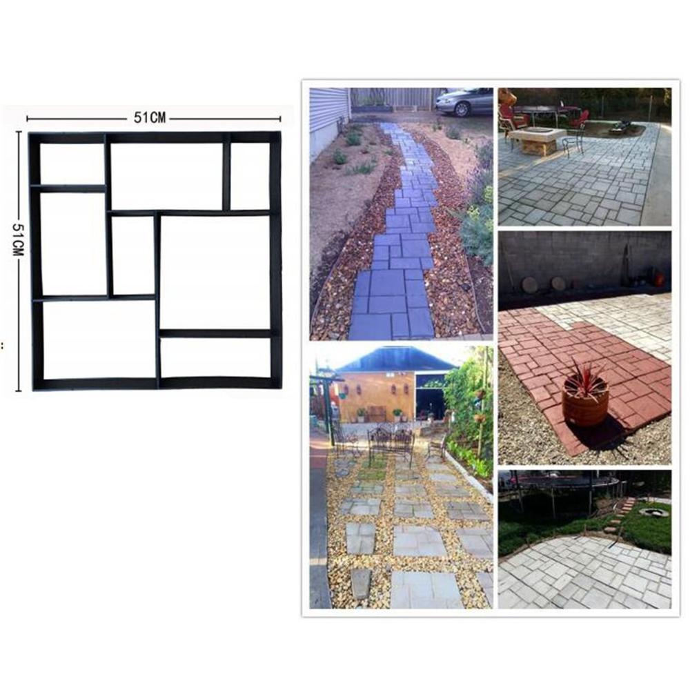 Garden Paving Molds Jardin DIY Plastic Walk Road Path Maker Jardineria Garden Paving Stone Concrete Mould для сада и огорода: model 14