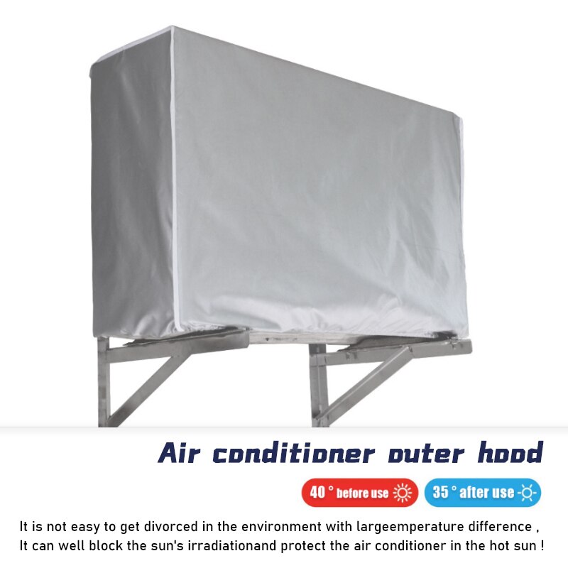 4 Maten Outdoor Airconditioning Cover Airconditioner Waterdichte Stofkap Wassen Anti-stof Anti-Sneeuw Regendicht Schoonmaken tas
