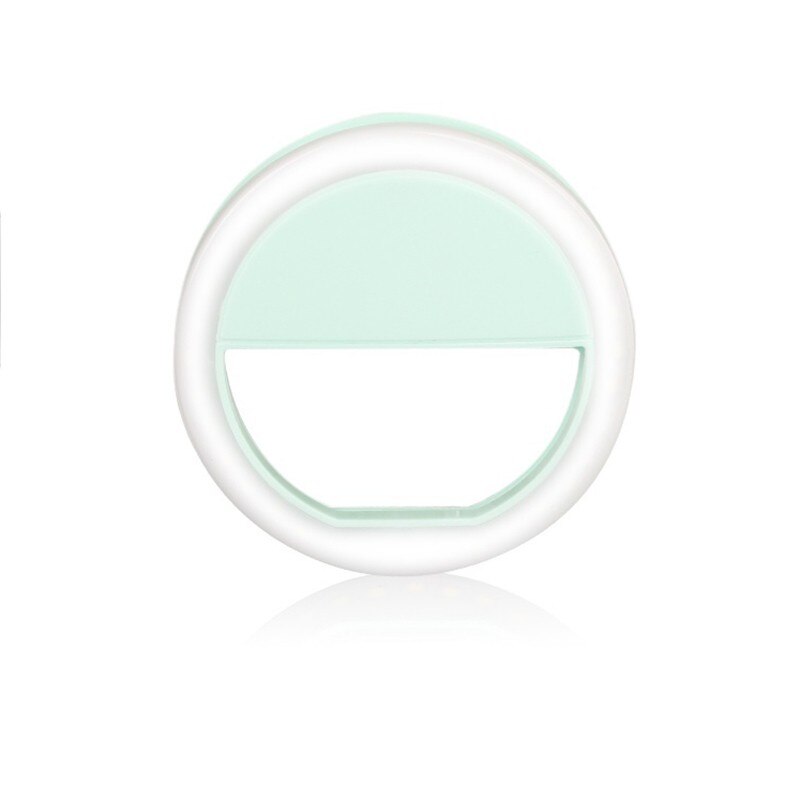 Selfie LED Ring Blitz hell Tragbare praktisch 36 LEDS Selfie Lampe Leucht Makro Füllen Licht HD Handy, Mobiltelefon Objektiv Für iphone: Blau