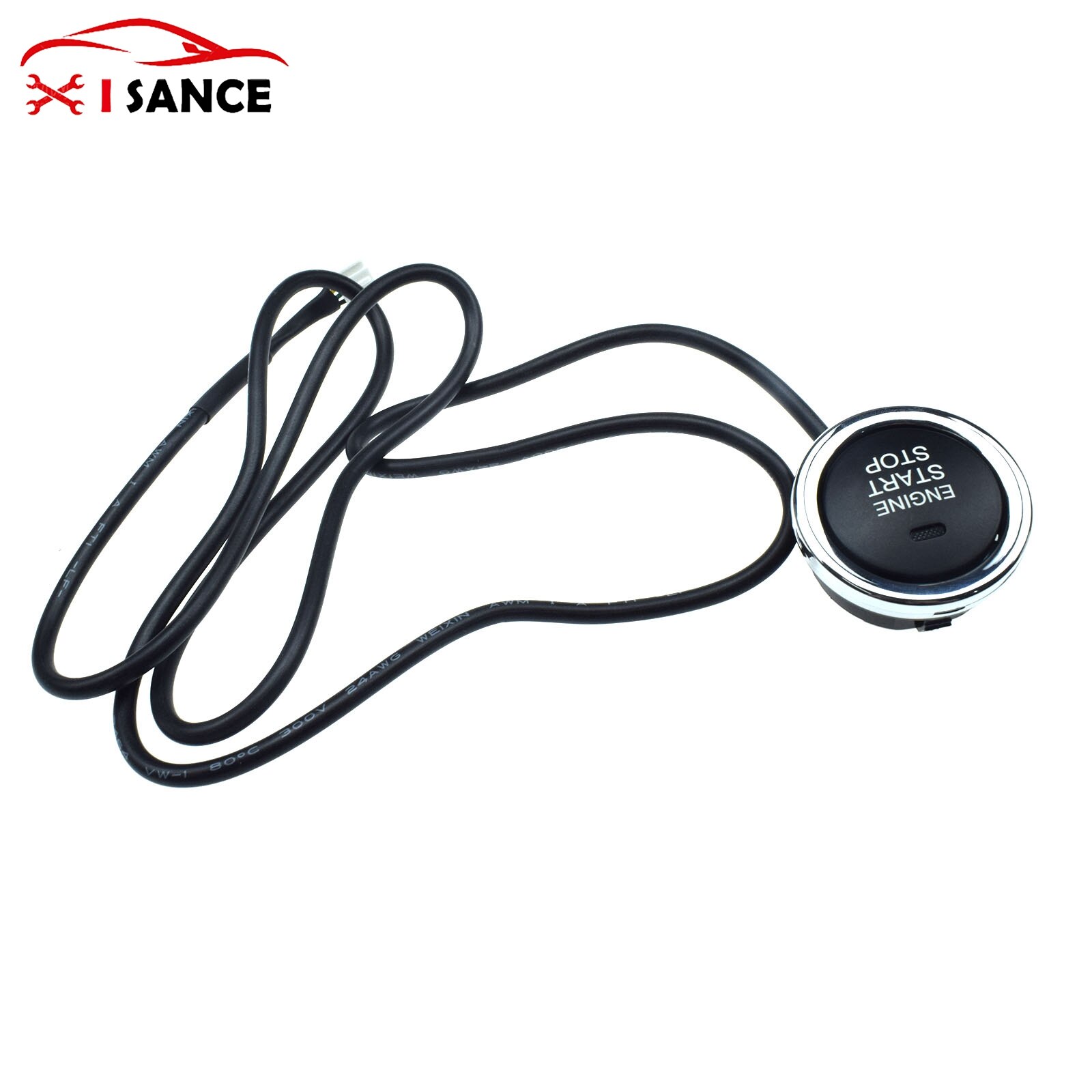 Red Start Stop button Keyless Engine Ignition LED Light Starter Power Switch for Universal car