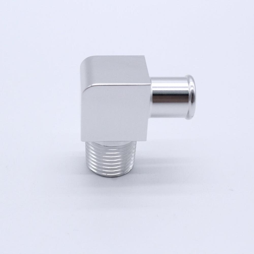 Chromed Aluminum Heater Hose Fitting Kit Heating Hose Accessories 3/4 Water Pump 5/8 90 Degree Water Inlet Aluminum