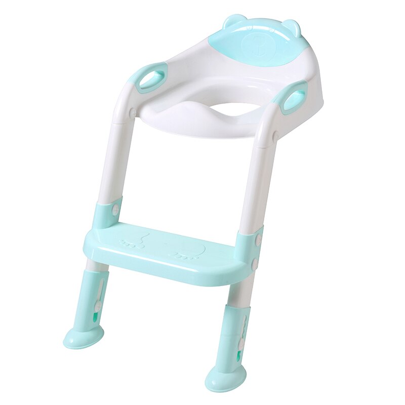 Folding Baby Potty Infant Kids Toilet Training Seat with Adjustable Ladder Portable Urinal Potty Toilet Seat for Kids: Green