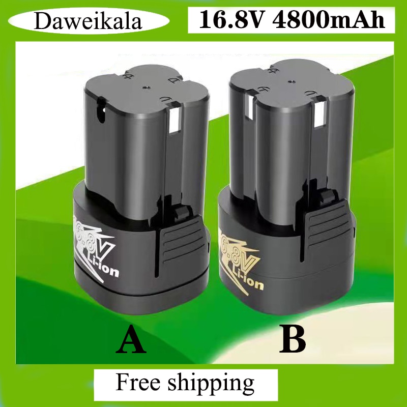 16.8V 4800mAh Lithium Battery 18650 Li-ion Battery Power Tools accessories For Cordless Screwdriver Electric Drill Batter