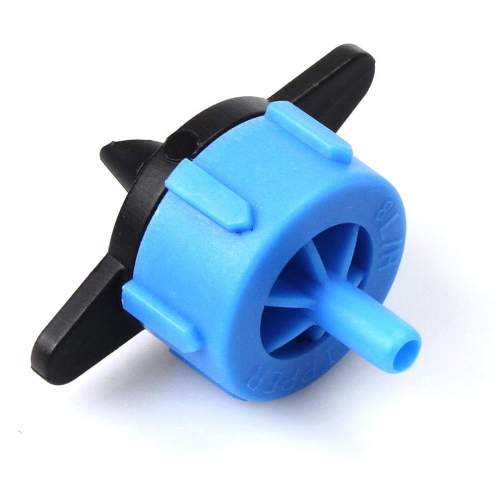 25/50/100 PCS 8L/H Pressure Compensating Drip Irrigation Emitter Turbo Style On Line Dripper Garden Watering