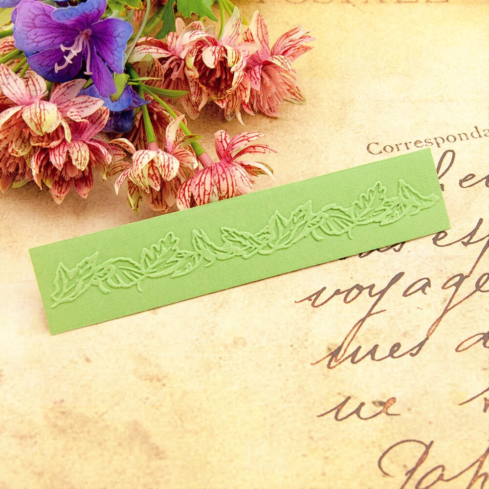 15*3CM plastic Leaves template craft card making paper card album wedding decoration clip Embossing folders