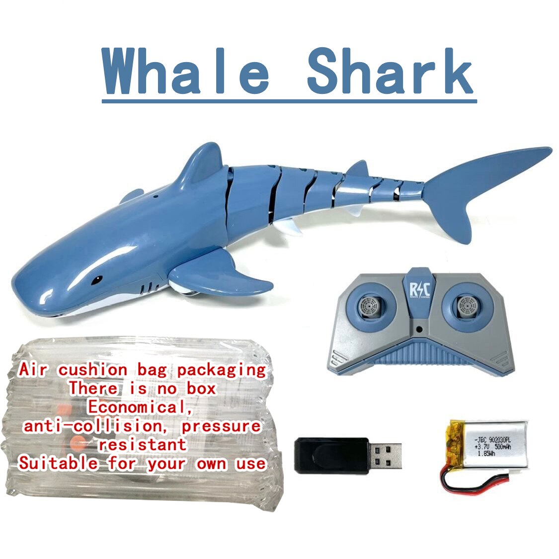 Rc Whale Shark Toy robot telecomando animali Marine Life Bath Pool pesce elettrico bambini giocattoli da bagno per bambini ragazzi sottomarino: Whale shark A1