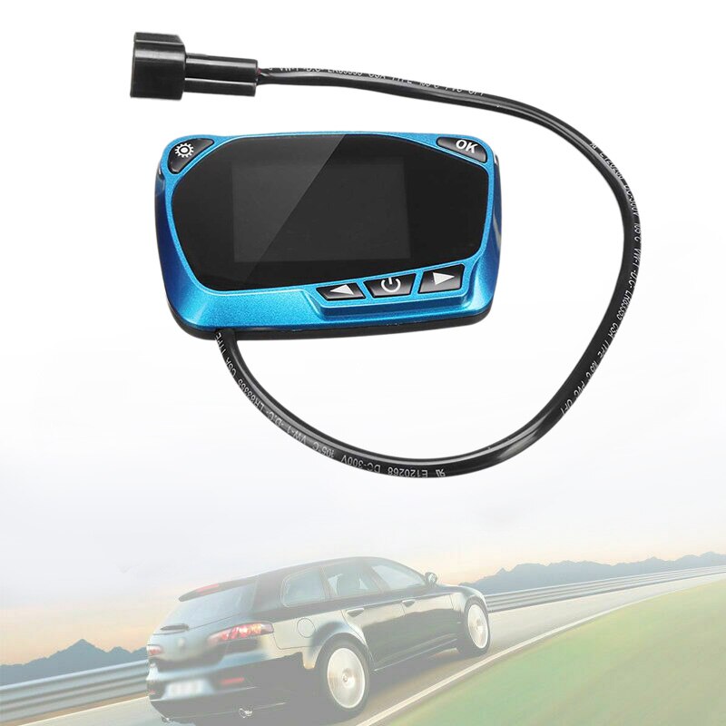 Monitor LCD azul de 12V/24V, interruptor de calentador de estacionamiento, dispositivo de calefacción Universal, controlador, piezas de reemplazo de Control remoto: Default Title