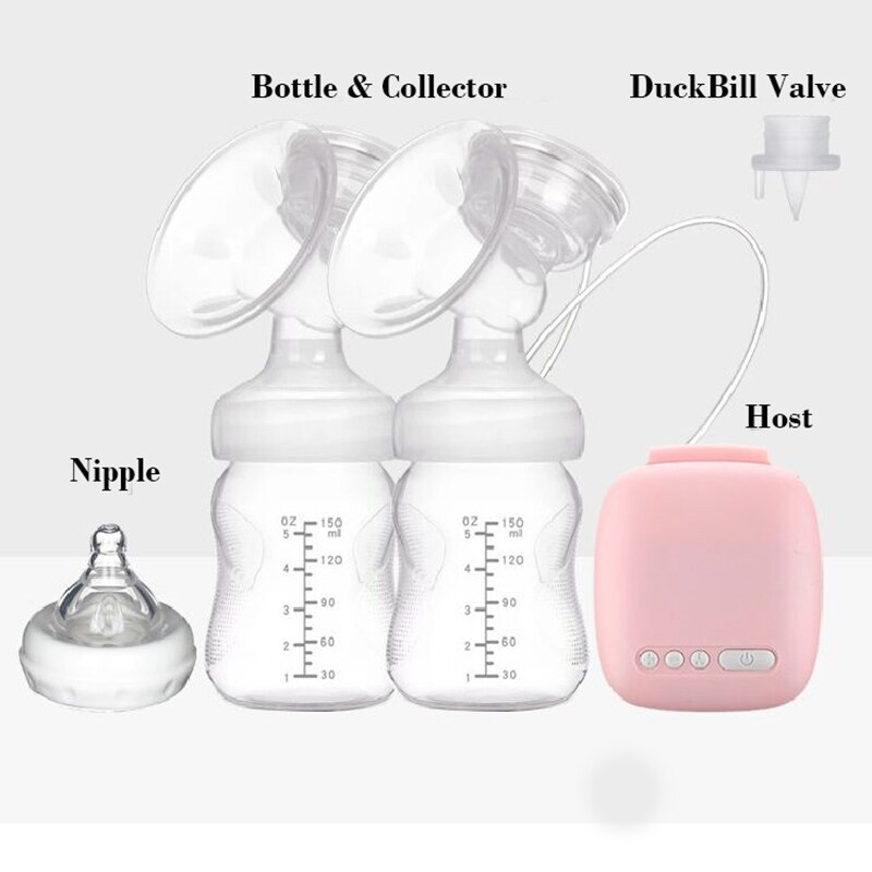 Intelligent Bilateral Electric Breast Pump Pumps Reliever Tire Lait Tiralatte Mothers' Milk Feeding Accessories Humalastor