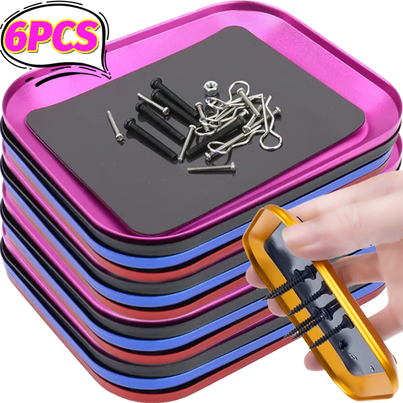 Set Di Vassoi Magnetici Per Parti, 3 Vassoi Portautensili Pieghevoli In Silicone Di Diverse Dimensioni Per Bulloni Viti Dadi~p130092953 - Foto 10