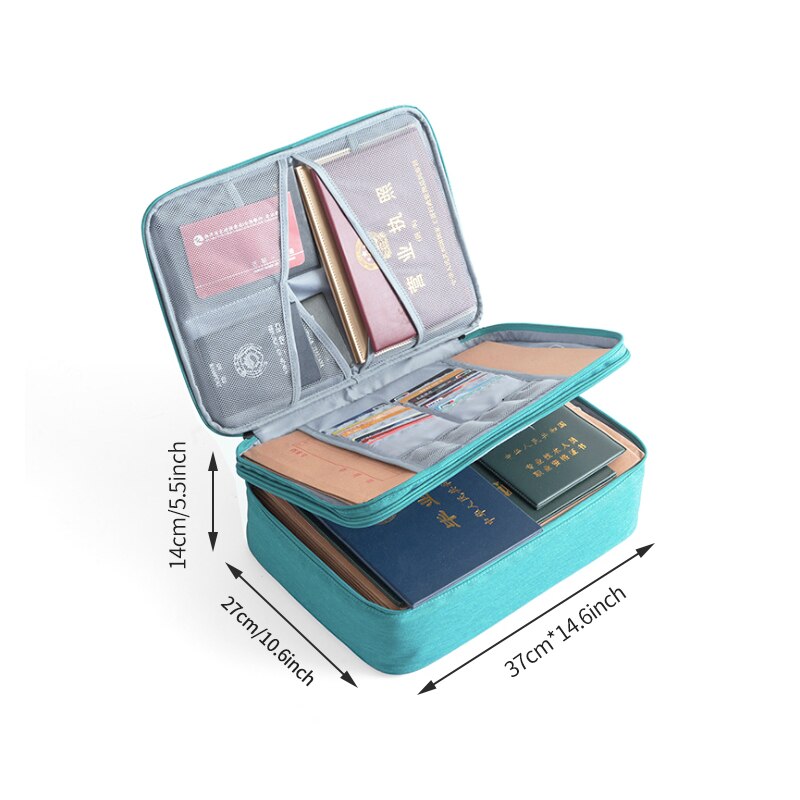 Sac à main à Double couche, mallette pour documents d'affaires, pochette de protection pour ordinateur portable, accessoires et fournitures