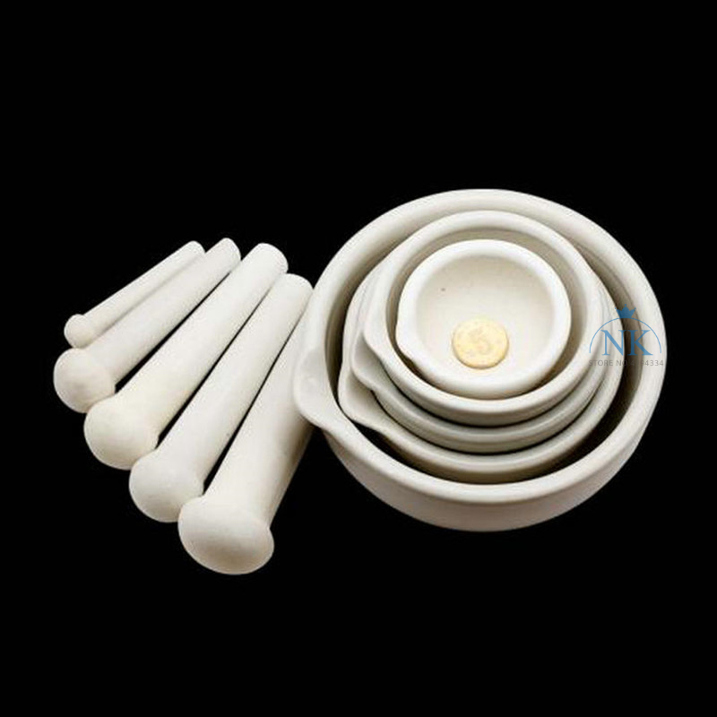 1PCS DIA 60mm 80mm 100mm 130mm 160mm Lab Porcelain Mortar and Pestle White Mixing Grinding Bowl Set