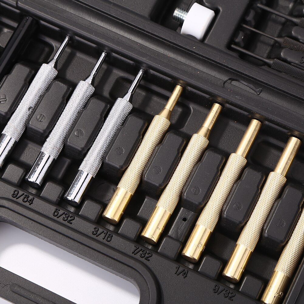 21pcs Hole Steel Pin Punch Set Maintenance Tool Kit Durable Stainless Steel Pro Tough Easily Carrying Lightweight Tool