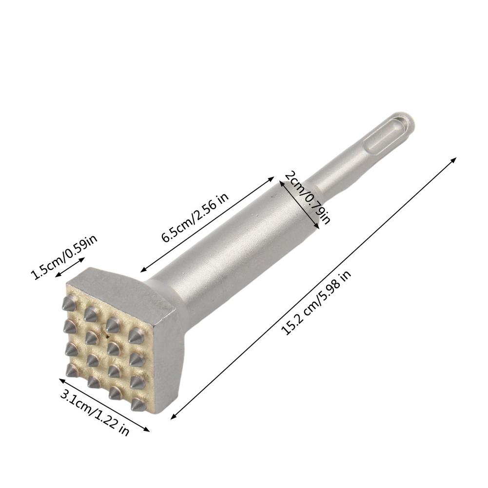 Alloy Point Groove Gouge Flat Round Chisel Electric Hammer Drill Bit Stone Slab/Bridge/Wall/Cement Pavement Chisel
