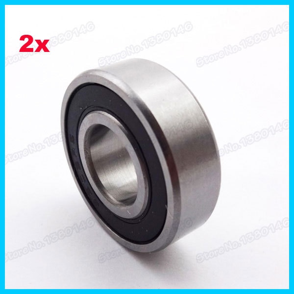 2x Pit Dirt Bike Rubber Sealed Ball Bearing 6202 RS For ATV Quad Scooter Go Kart SDG Wheel 15mm Axle