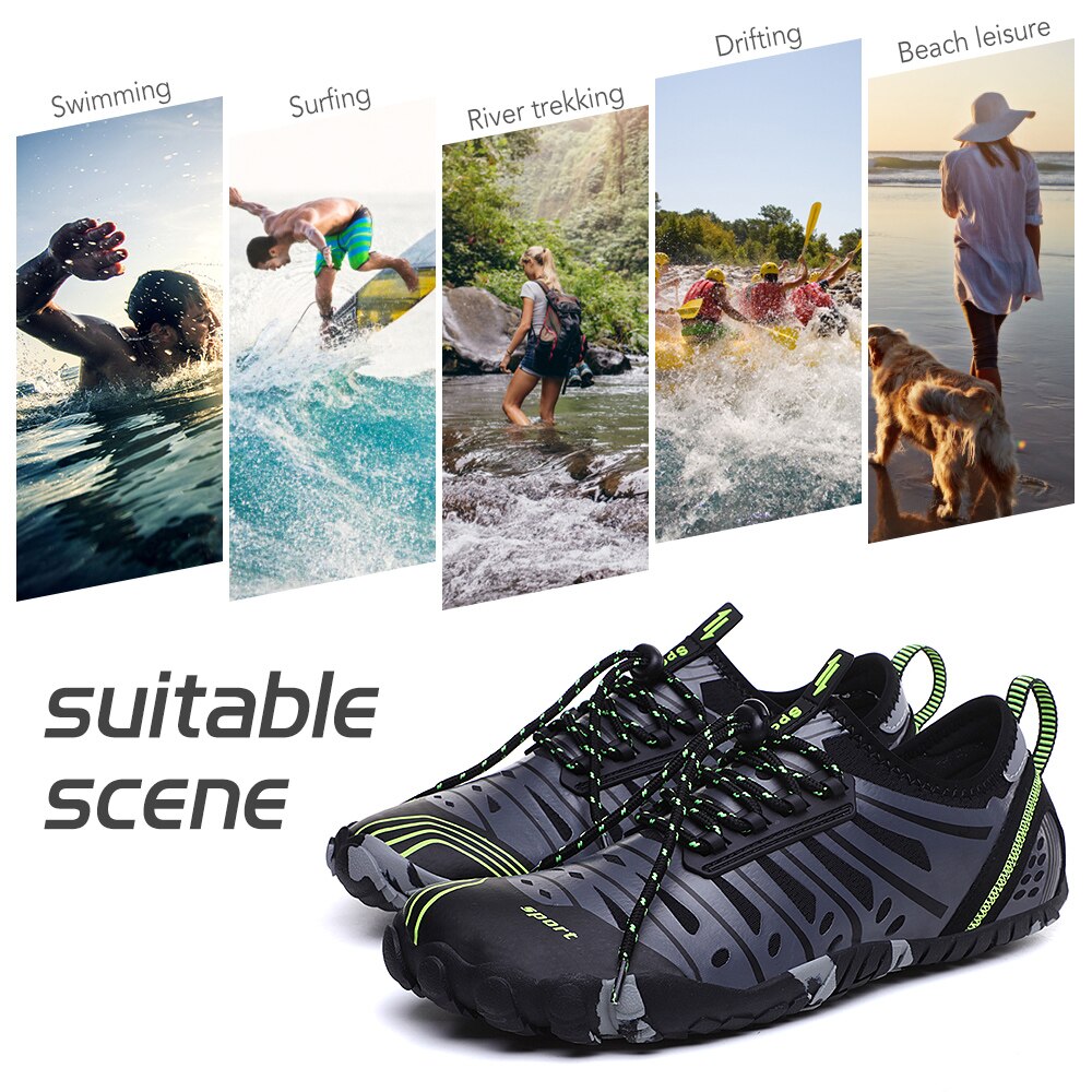 Vandsko hurtigtørr letvægts flodvandring sko atletiske sportssko til strandkajak sejlads vandreture surfing gåtur