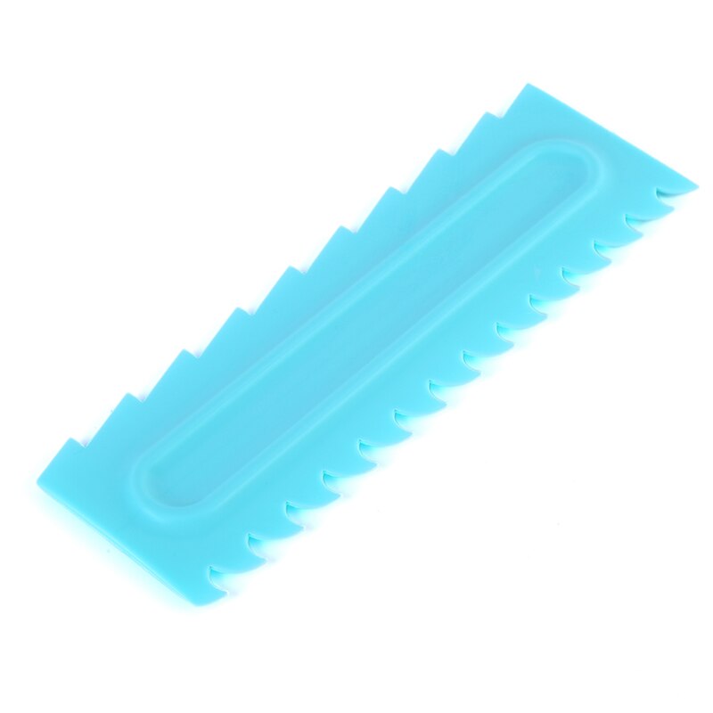 1 stuk crèmeschraper onregelmatige tanden rand mallen diy schraper taartdecoratie fondant gebak uitstekers bakspatels gereedschap