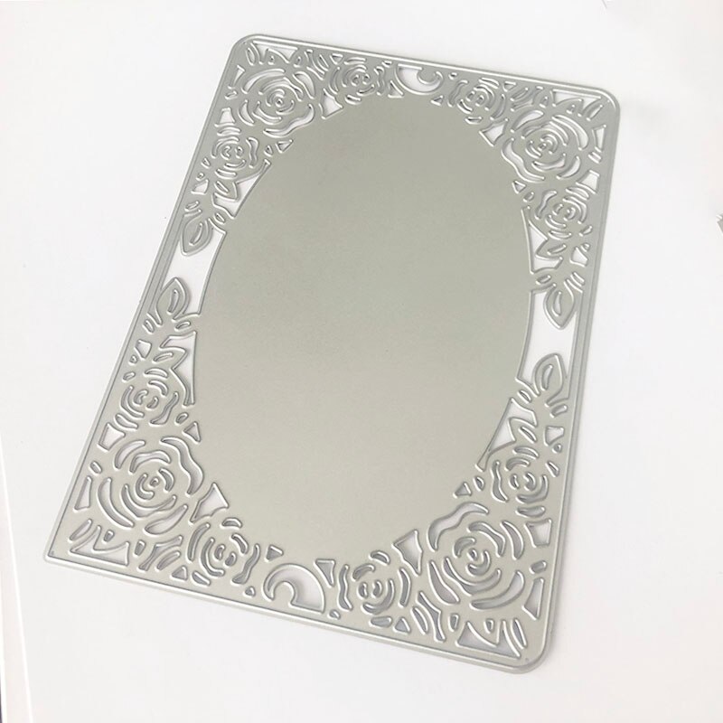 Flower Border Dies Wedding Invitations frame Metal Cutting Dies for Scrapbooking Party Greeting Cards Making