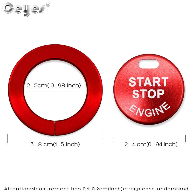 Ceyes For Nissan Qashqai Juke J10 J11 X-Trail Tiida Auto Start Stop Ignition Engine Button Ring Covers Case Car Styling Stickers