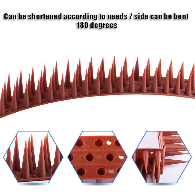 6/12pcs Safe Eco-friendly Plastic Spikes Anti Bird Anti Pigeon Spike for Get Rid of Pigeons and Scare Birds Pest Control